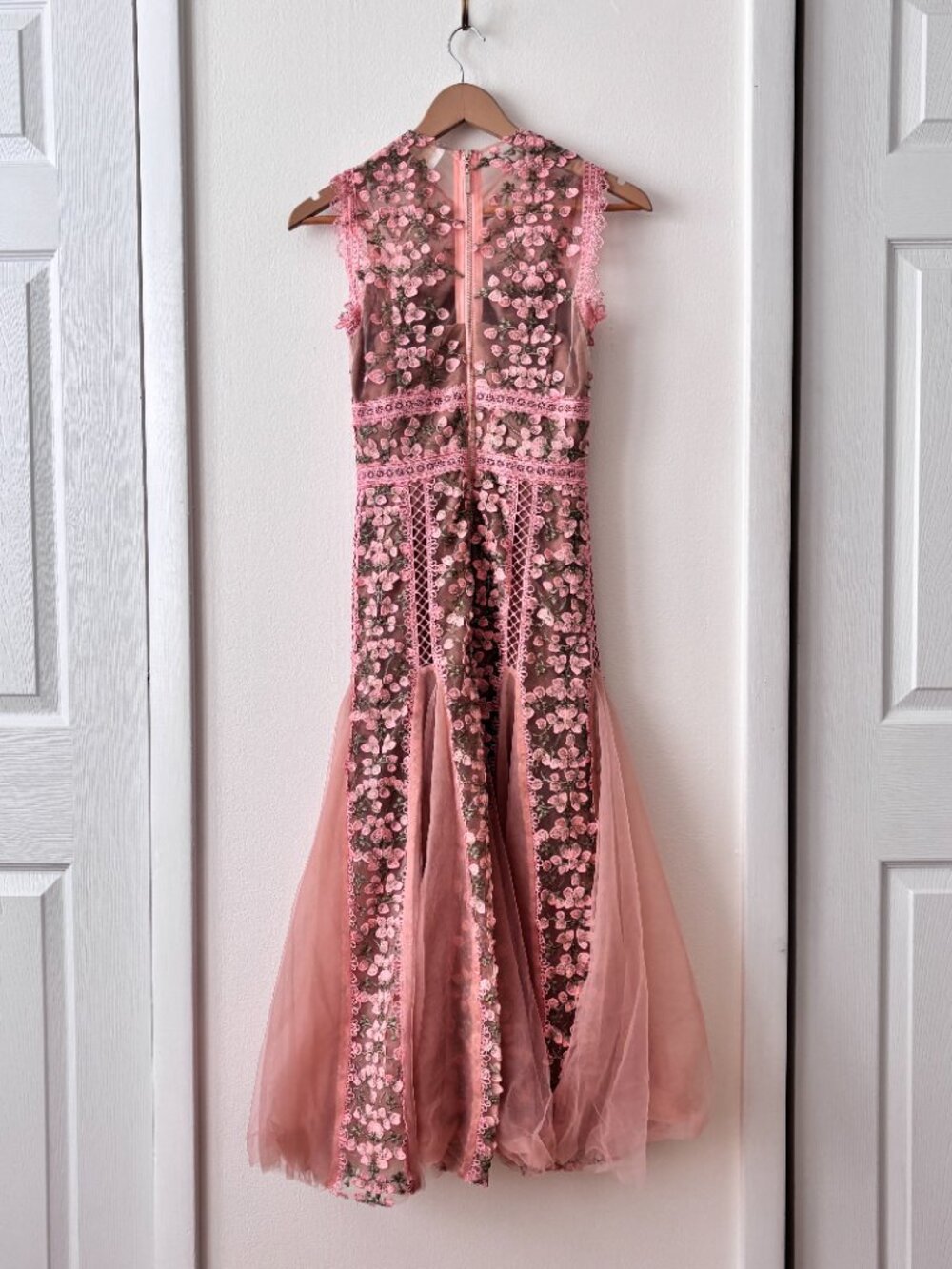 Bronx & Banco Saba Embroidered Tulle Midi Gown - Picture 7 of 9